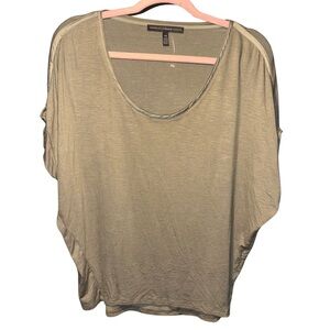 White House Black Market Army Green Relaxed Top, NWOT